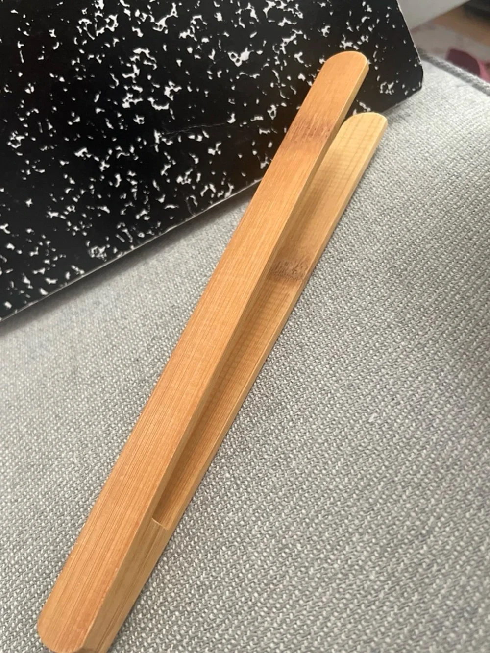 Bamboo Kitchen Tongs - Natural Wood